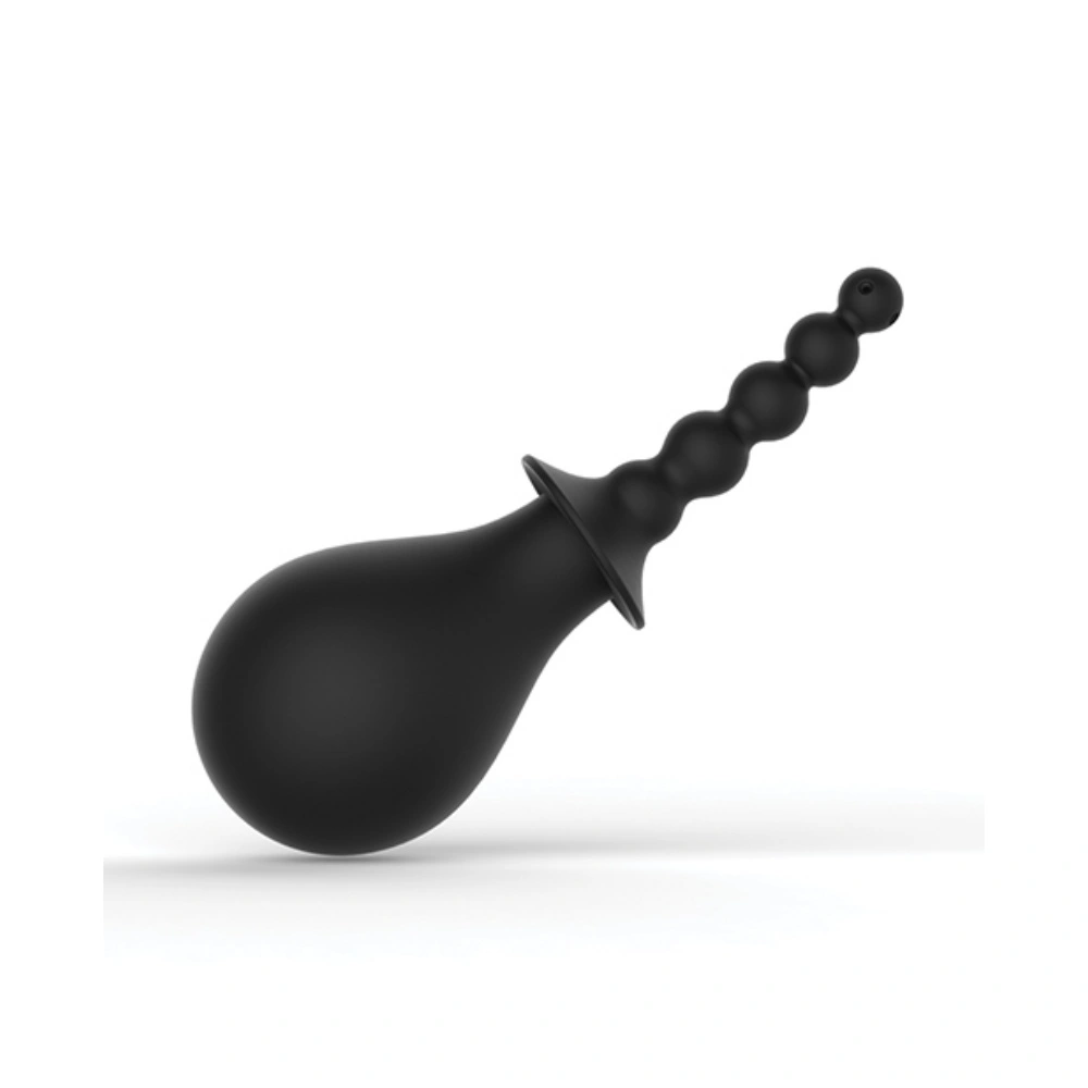 curious intimate anal cleanser hollow silicone douche system
