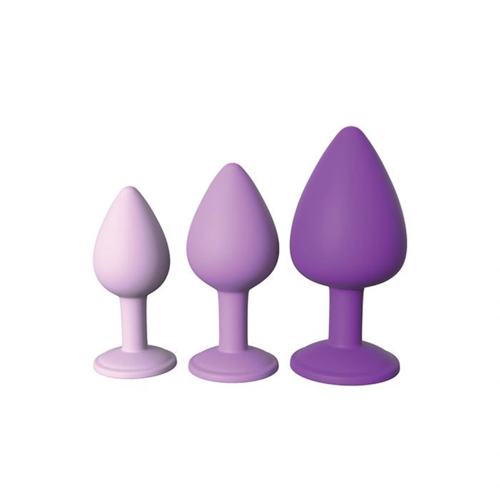 Pipedream Fantasy For Her Little Gems Trainer Set Anal Plug Silicone Butt Plug 3PCS Set