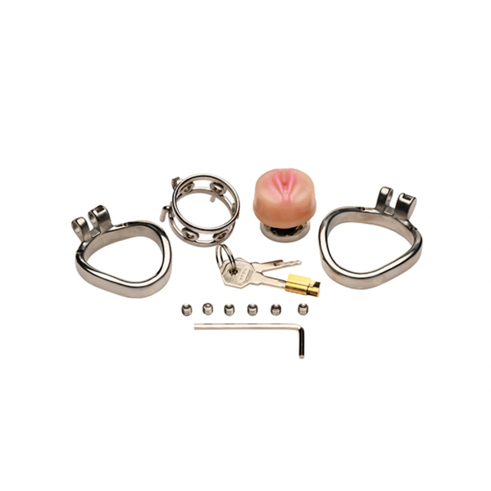 master series pussy boy metal chastity cage new type
