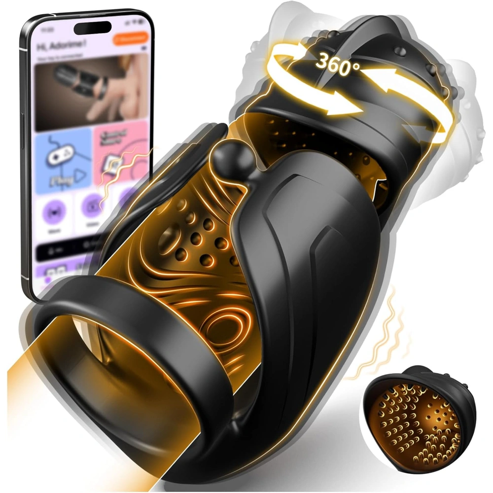 Venusfun App Control Automatic Masturbator for Men with 360 Oscillation 10 Vibrations