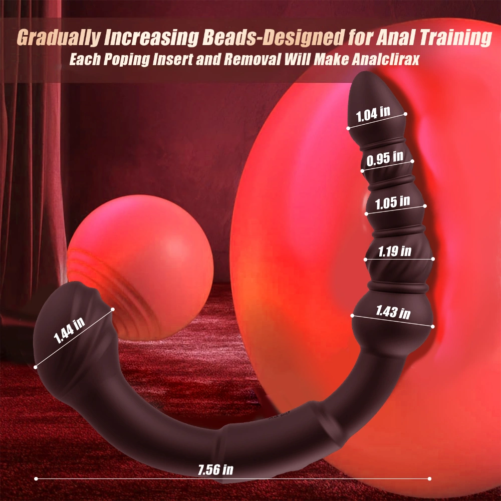 anal hook with 9 modes prostate massager anal beads toy f