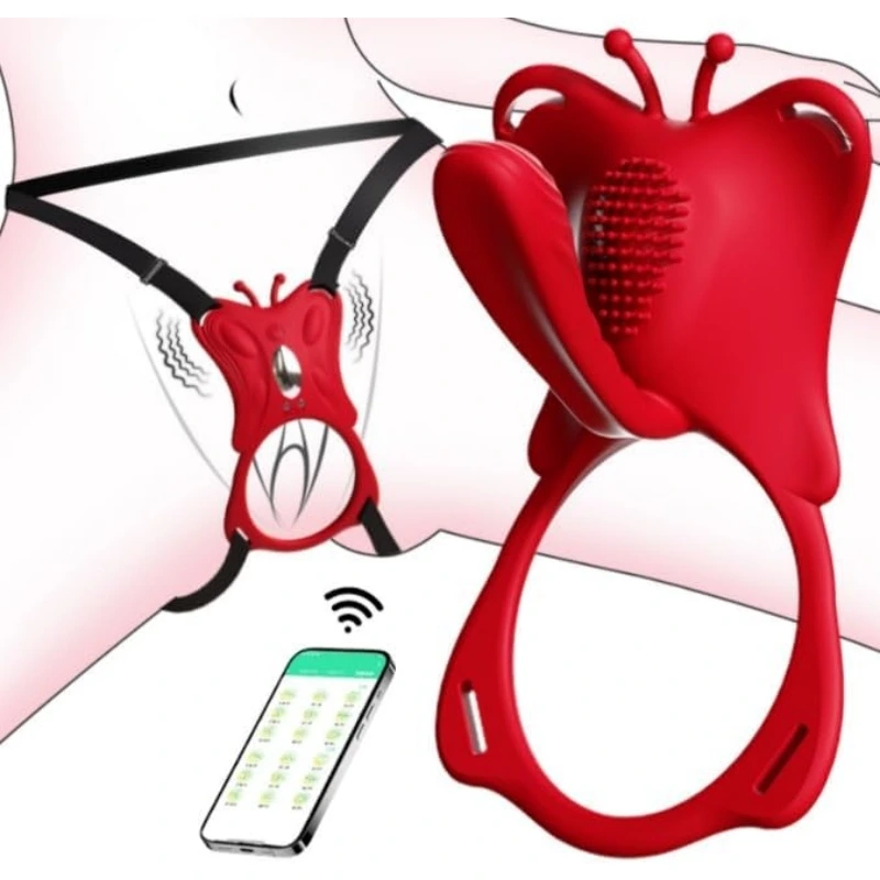 Venusfun App Control Wearable Vibrator for Couples Hands Free Fit 5 in 1 Pleasure 9 Modes