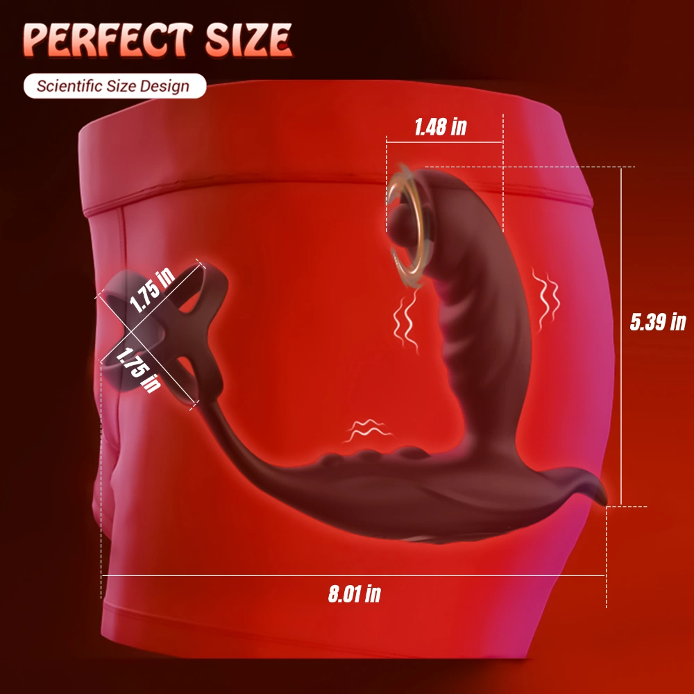 ball stretcher inspired prostate massager vibrating adult toy for men