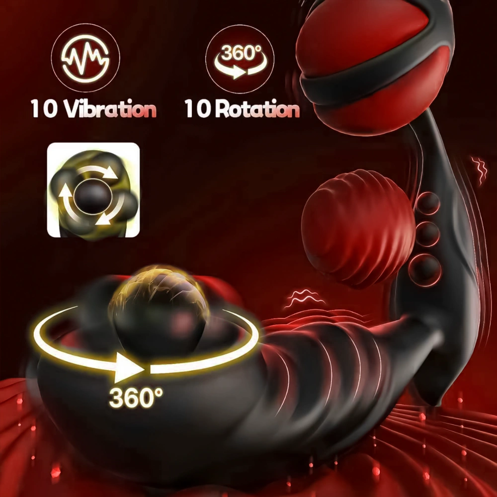 vibrating cock ring prostate stimulation device remote control sex toy