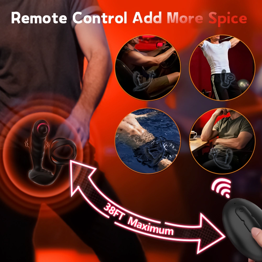 remote control prostate vibrator cock ring