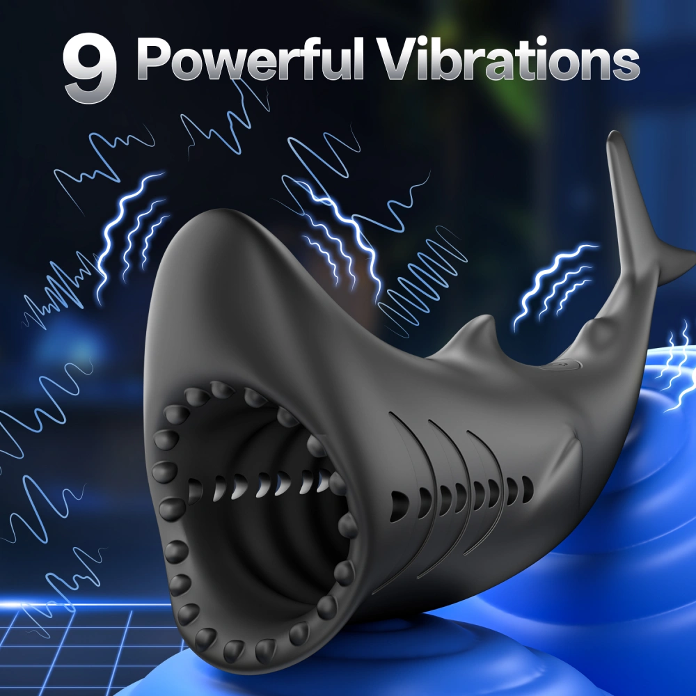 venusfun shark shaped design vibrating masturbator cup best quality