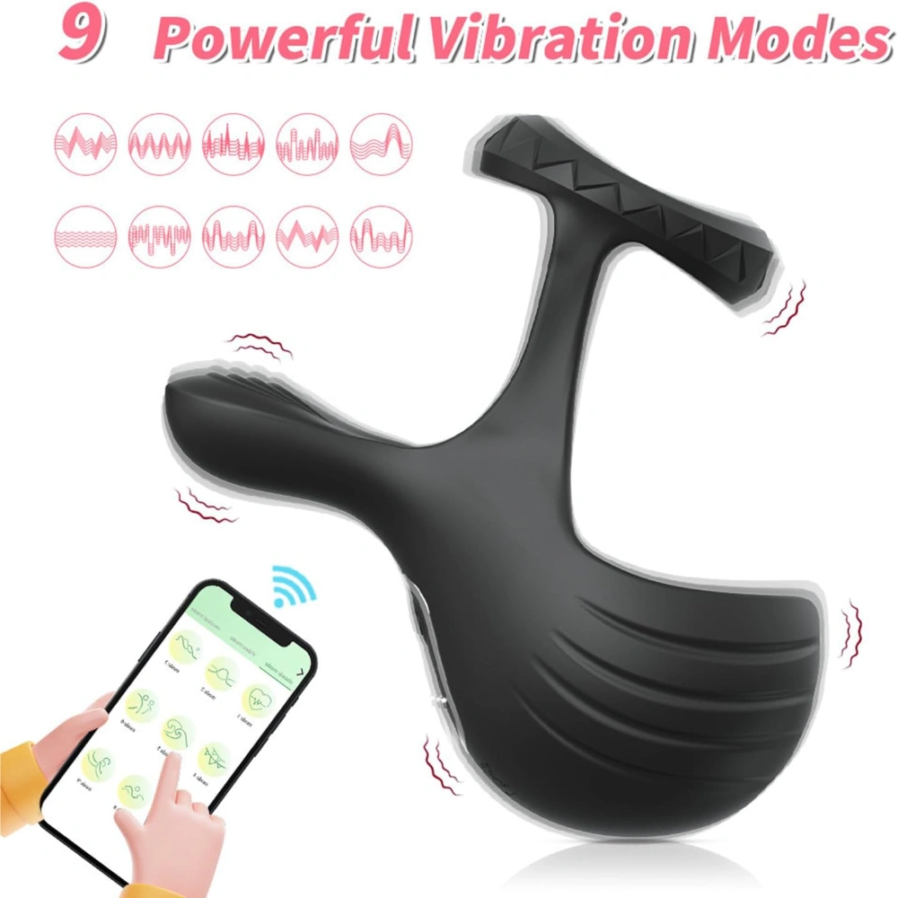 venusfun app control prostate massager cock ring for men