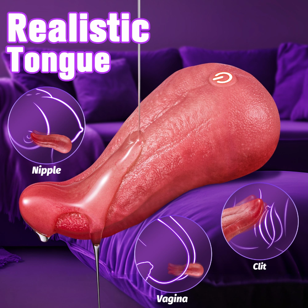 realistic tongue vibrator for women deep g spot clitoral pleasure