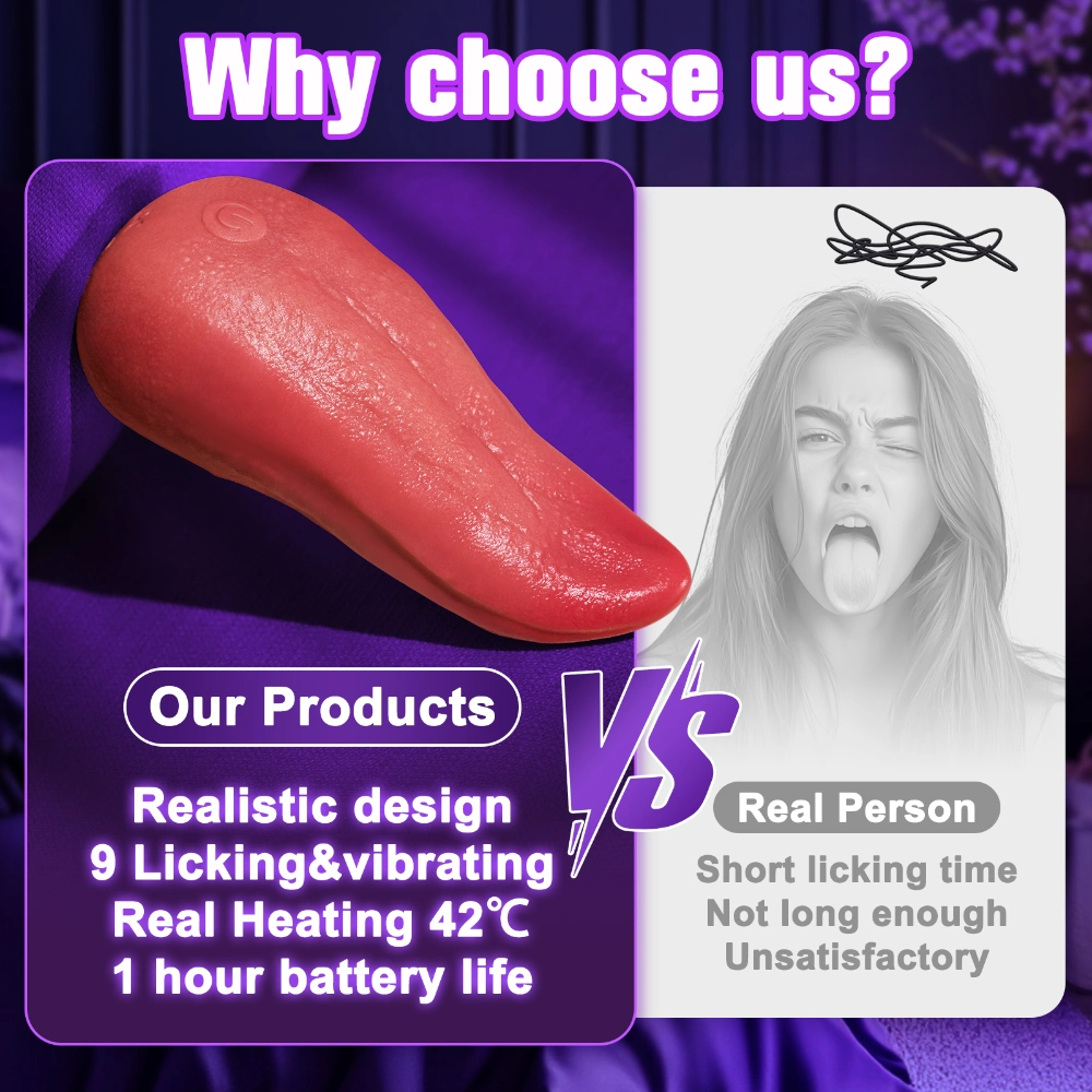 quiet usb rechargeable tongue vibrator for women deep insertion