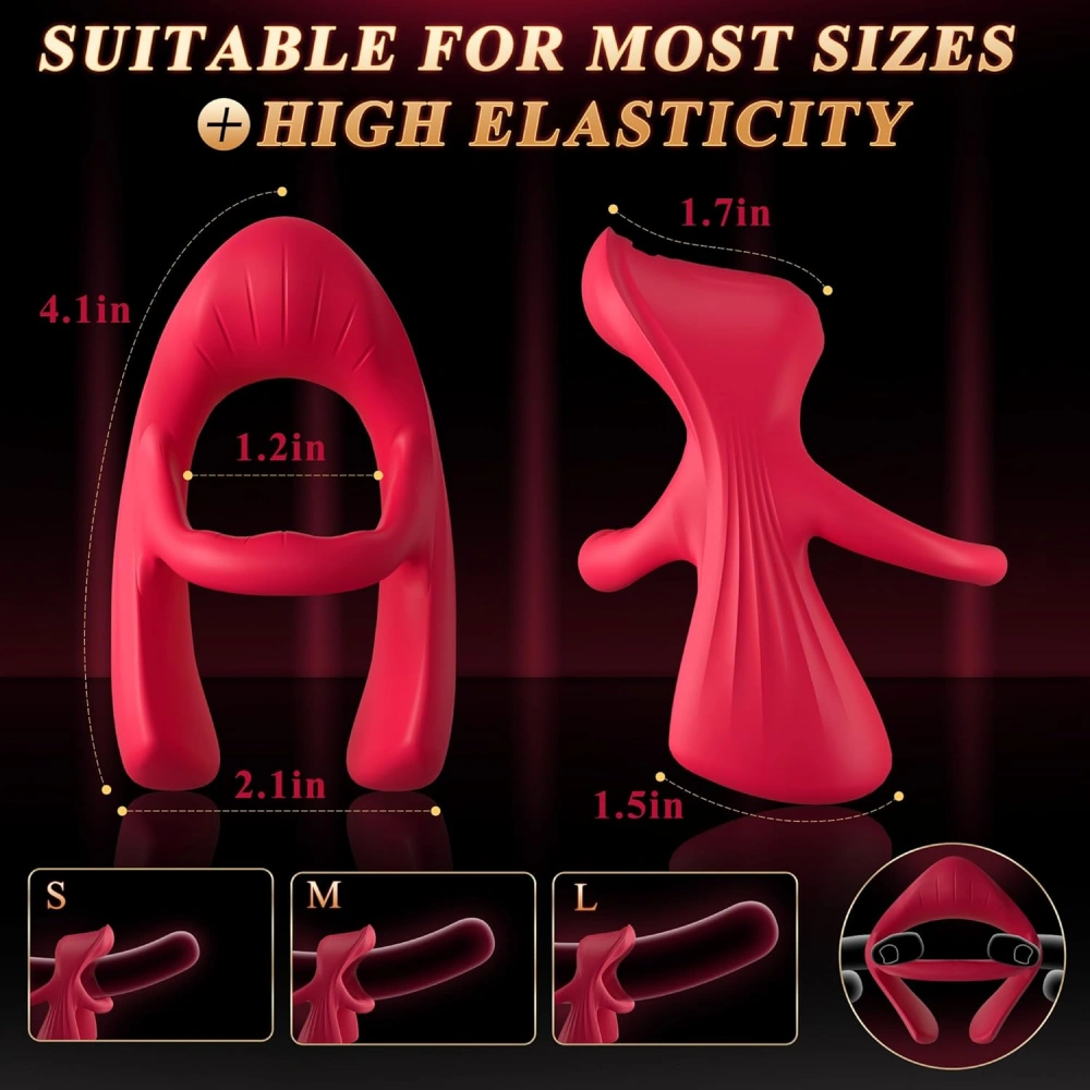 venusfun vibrating cock ring 3 motors cockring easy use