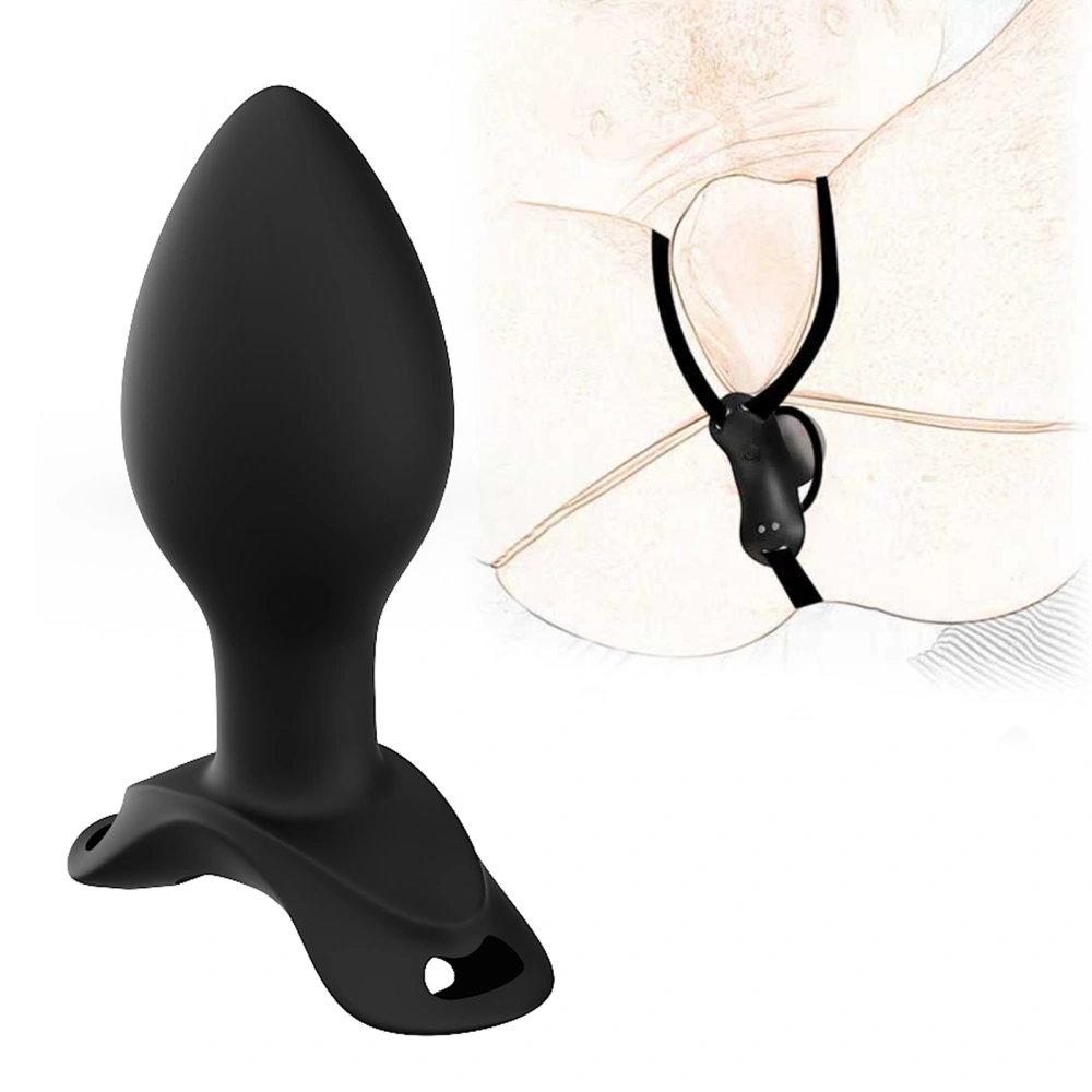 Venusfun Vibrating Strapped Anal Plug Butt Trainer Hands-Free Anal Vibrator Wearable Sex Toy