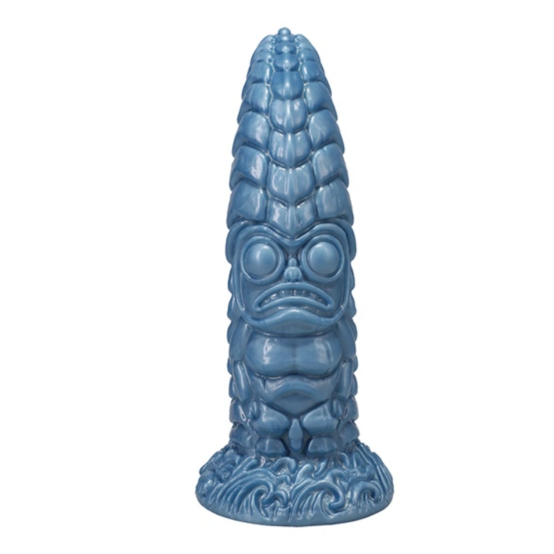 Doc Johnson Polynesian Pleasures Wai Lealea Water Idol Ocean Blue Silicone Dildo 8.25 Inch