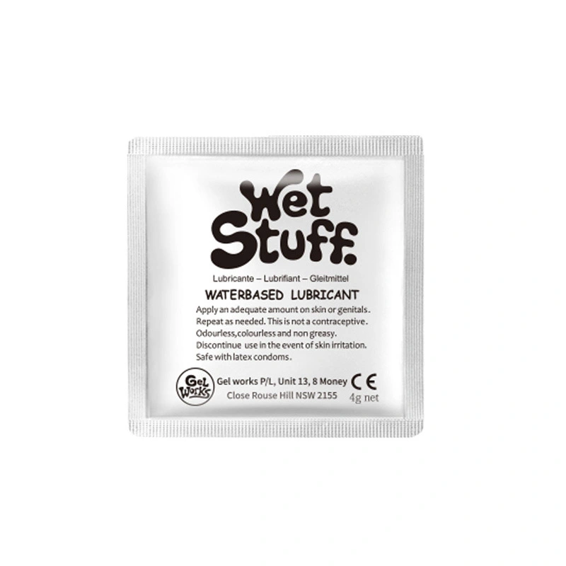wet stuff 12 pack water based lubricant sachets travel vitamin e lube