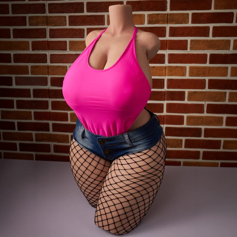 full silicone bbw doll torso natural skin tone