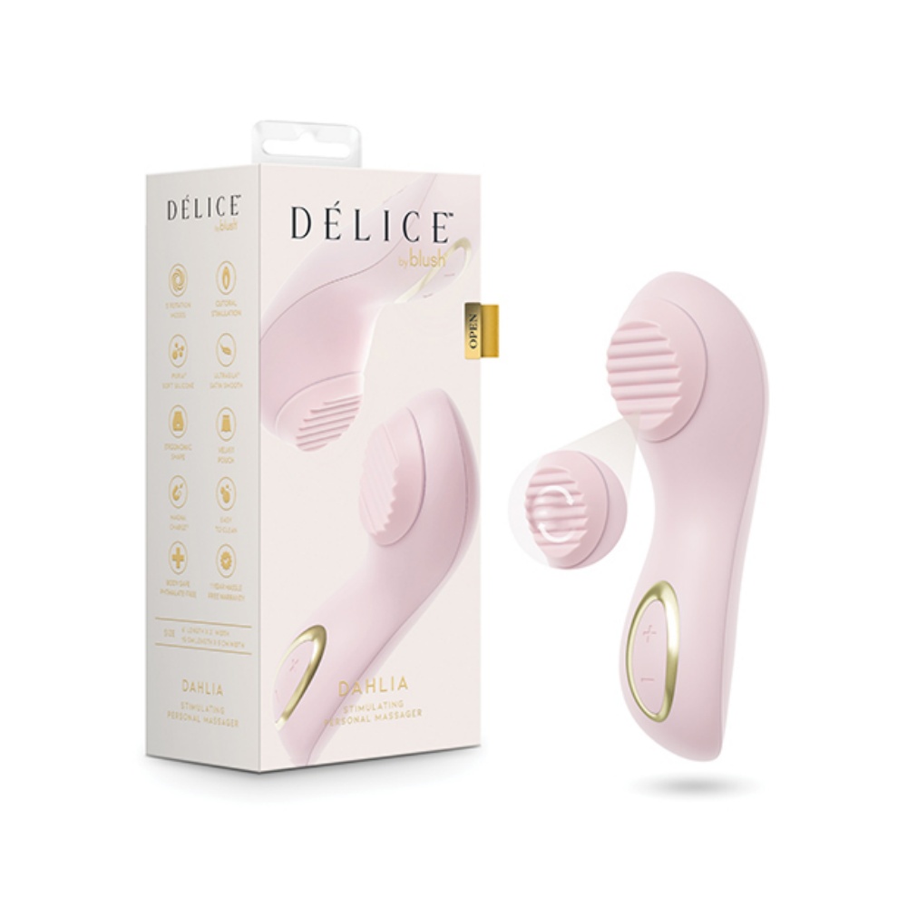 Blush Dahlia Rotating Stimulating Personal Massager G-Spot Clitoral Sex Toy for women