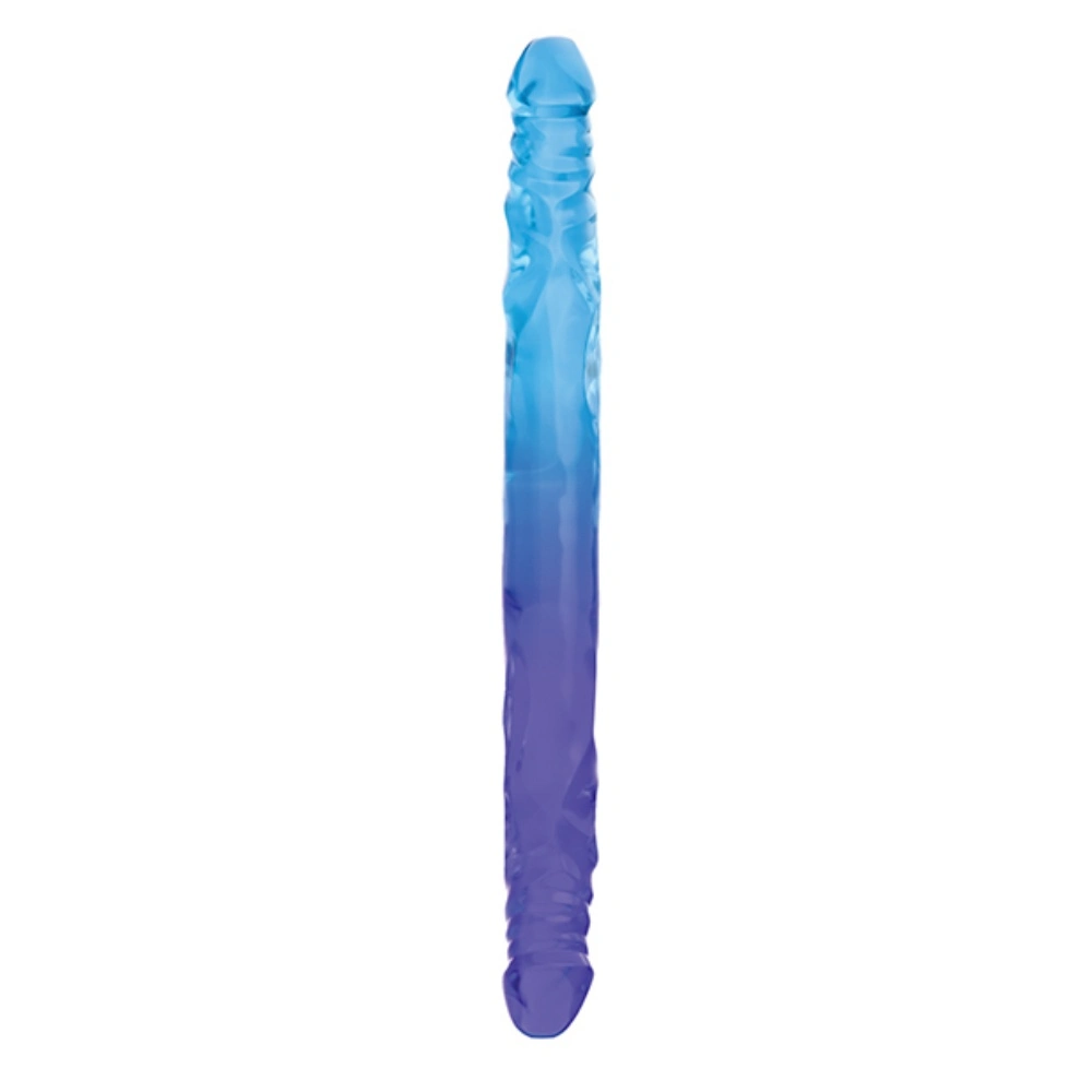 blush sugar stud double ended dildo flexible body safe pvc toy