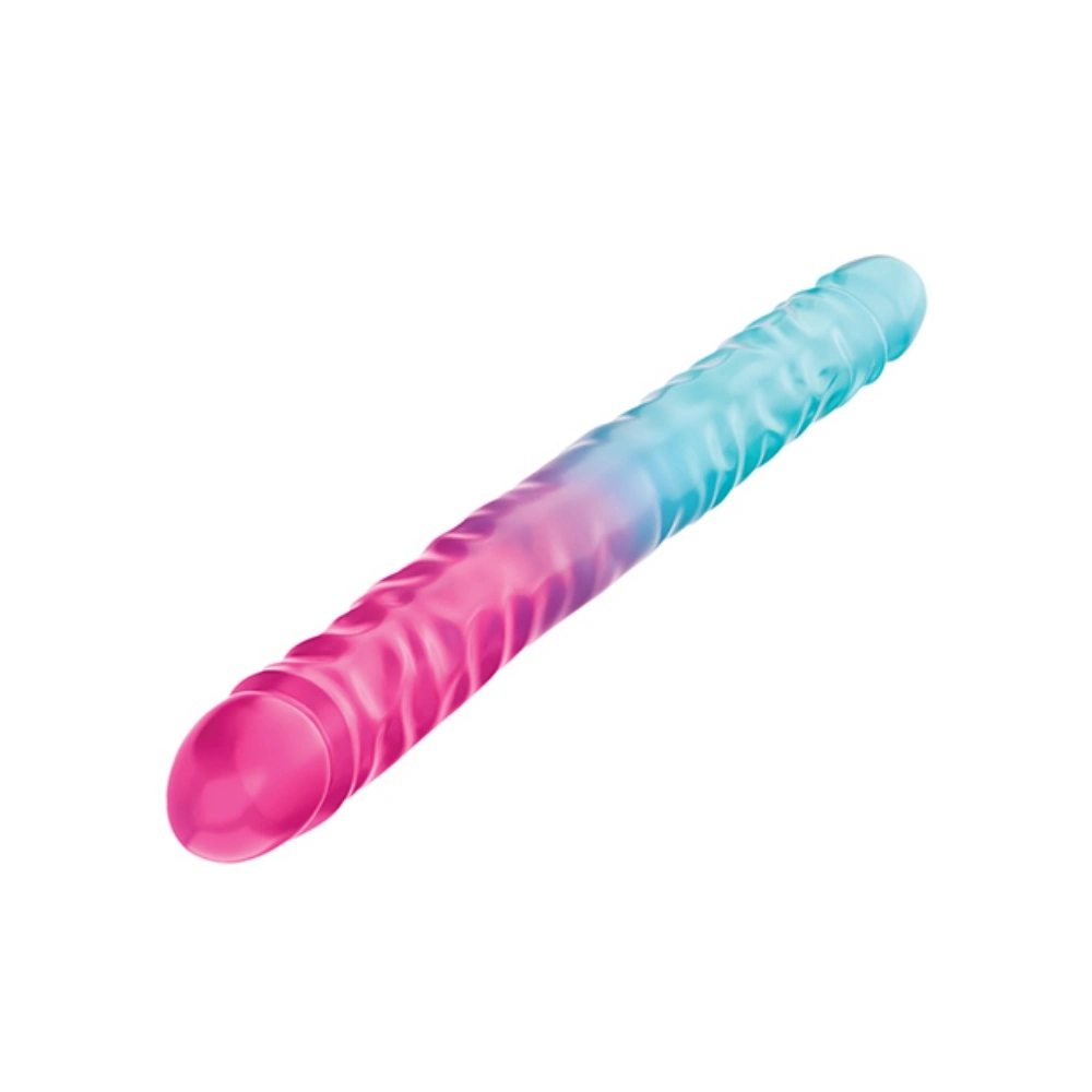 blush xx large double dong candy gradient dildo for couples play