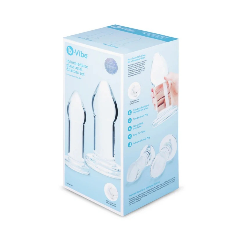 bvibe intermediate glass dilators set anal expander waterproof