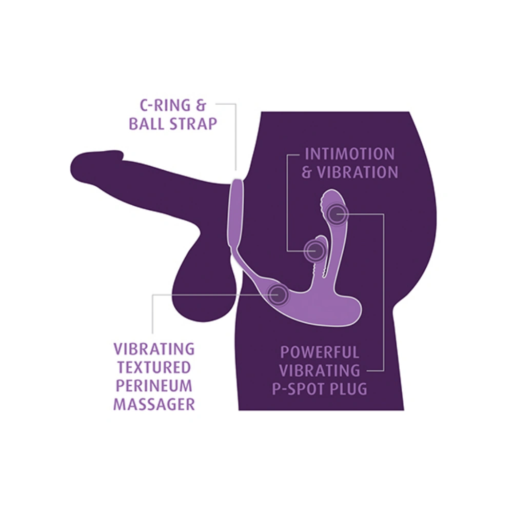 pipedream anal fantasy elite ass gasm intimotion cock ring prostate massager waterproof
