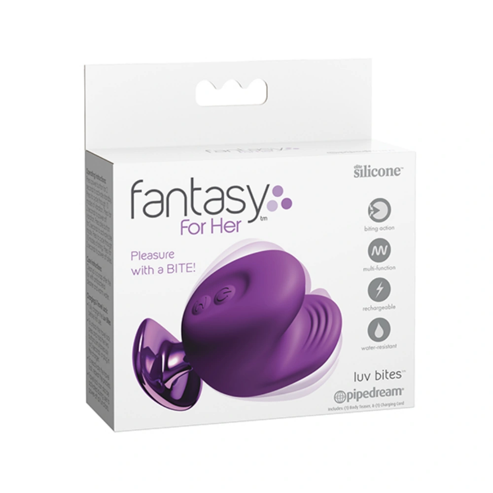 pipedream fantasy for her luv bites nipple clamps waterproof