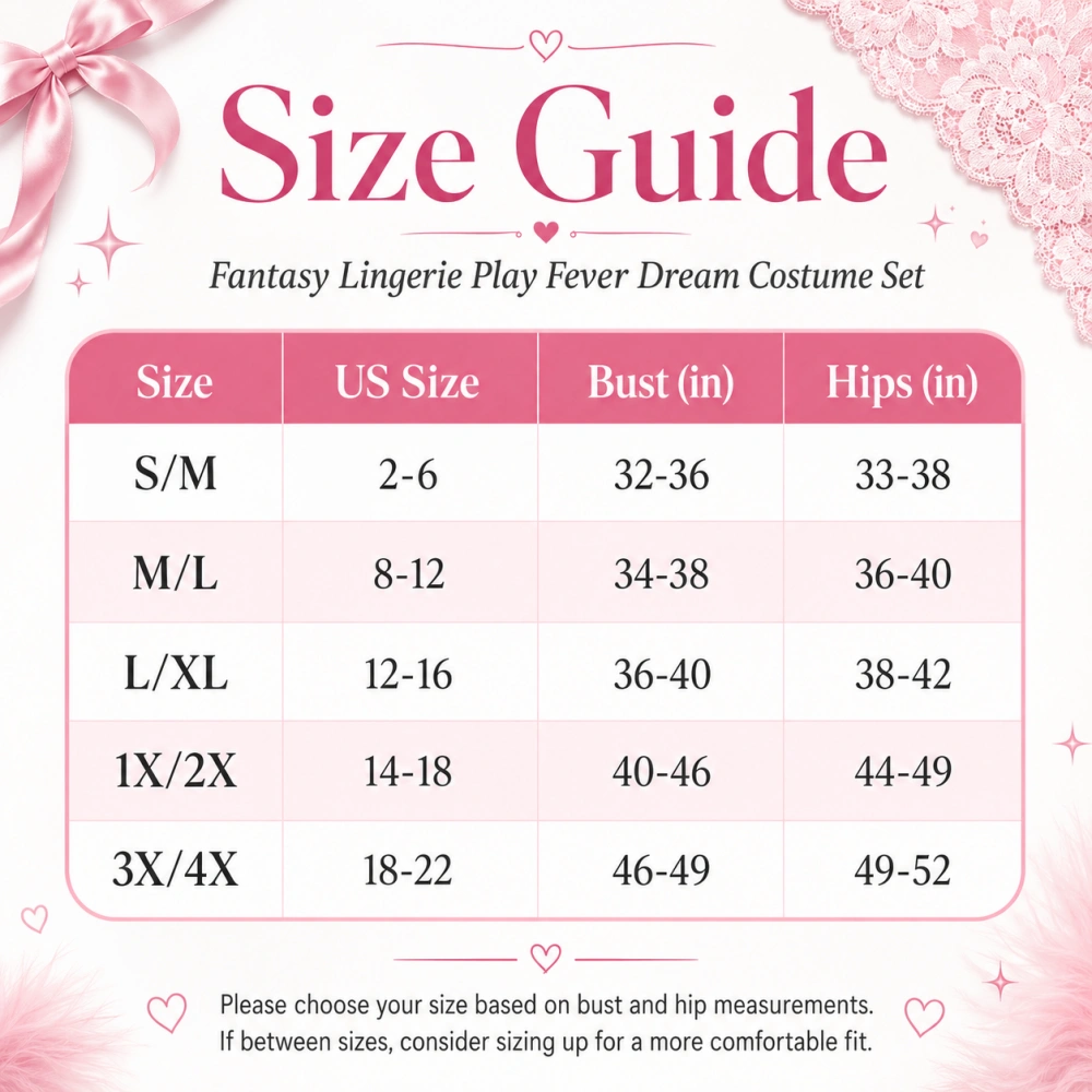 fantasy lingerie play fever dream costume set easy wear