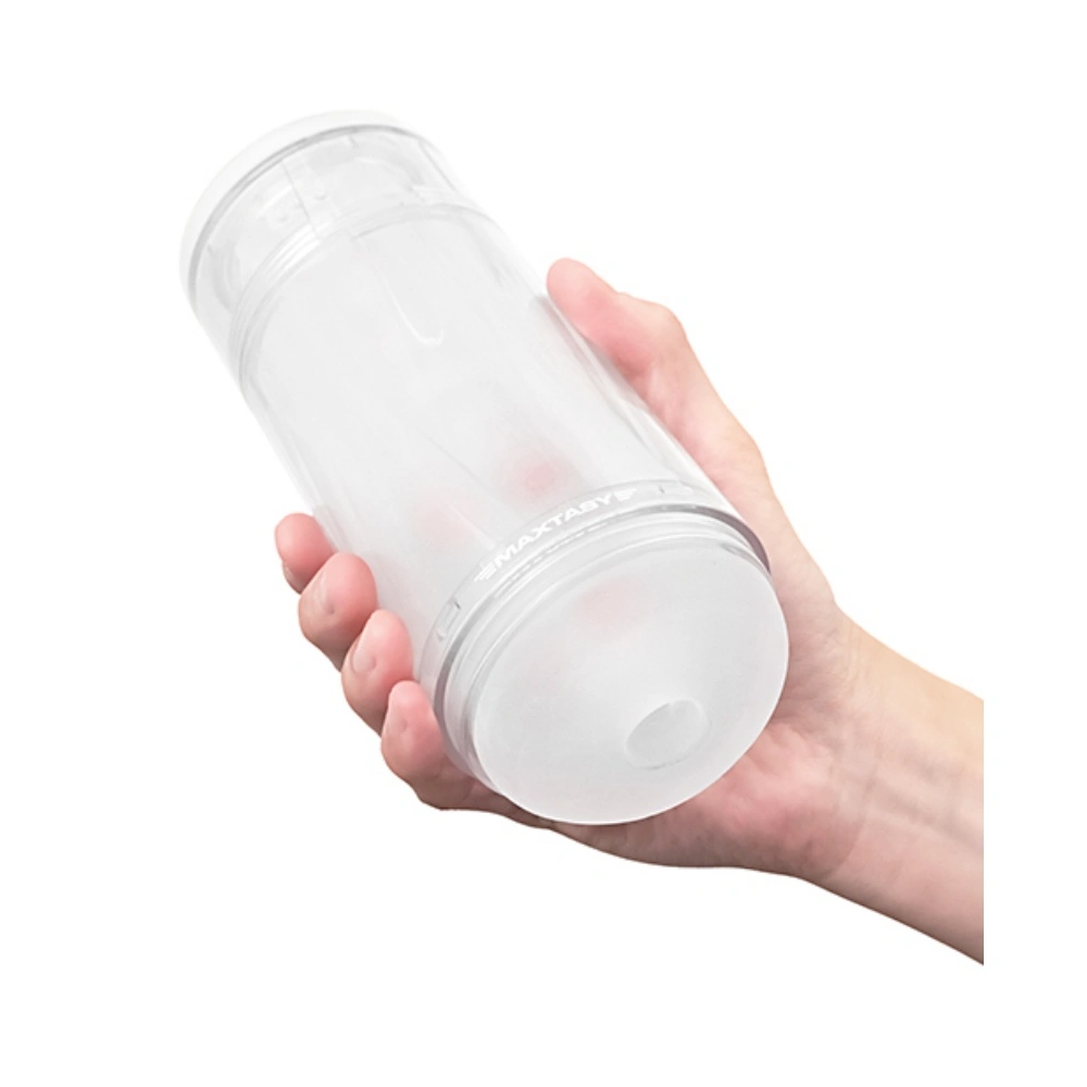 Maxtasy Show Master Non-Realistic Stroker Clear Ultra Soft Sleeve with Suction for Men