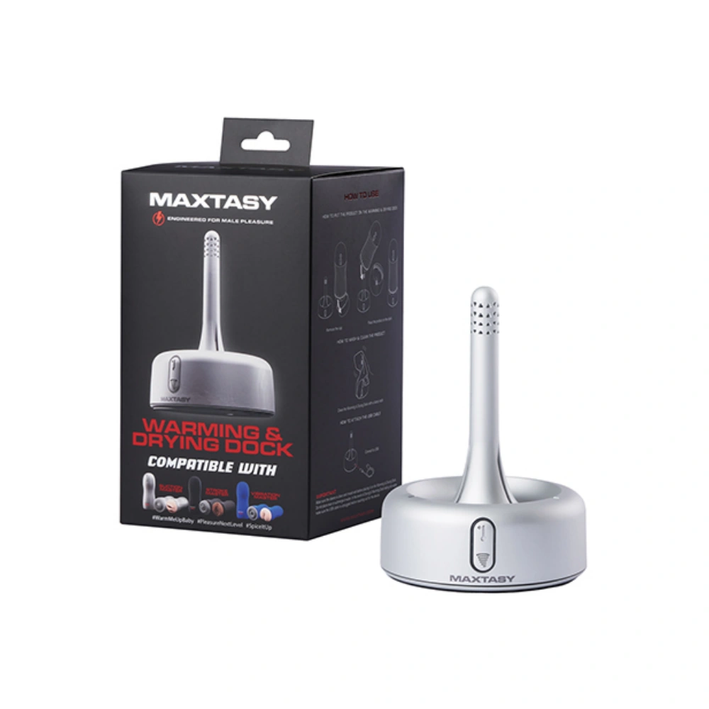 Maxtasy Warming & Drying Dock Compatible w/Suction Master, Stroke Master & Vibration Master