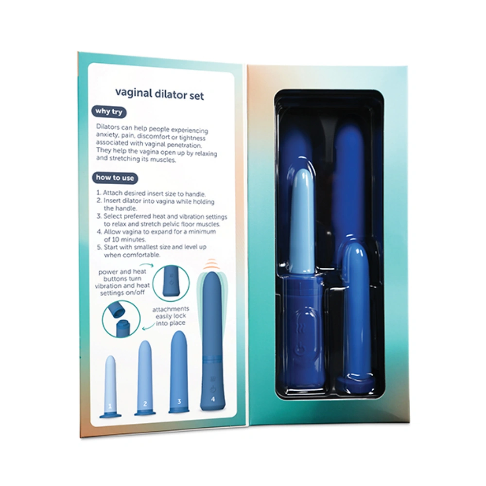 plusone vaginal dilator set 4 pcs silicone dildo waterproof