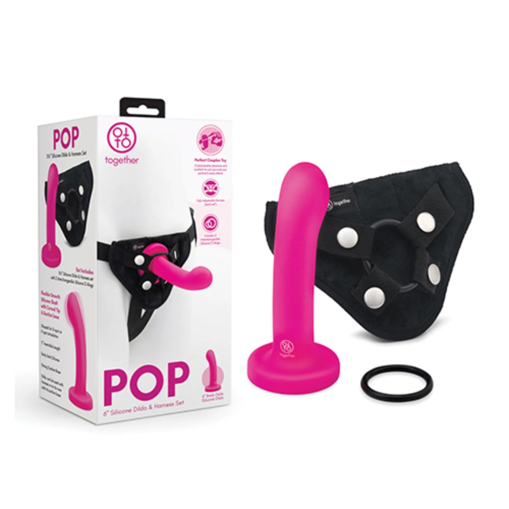 togehter pop silicone dildo harness set beginner friendly