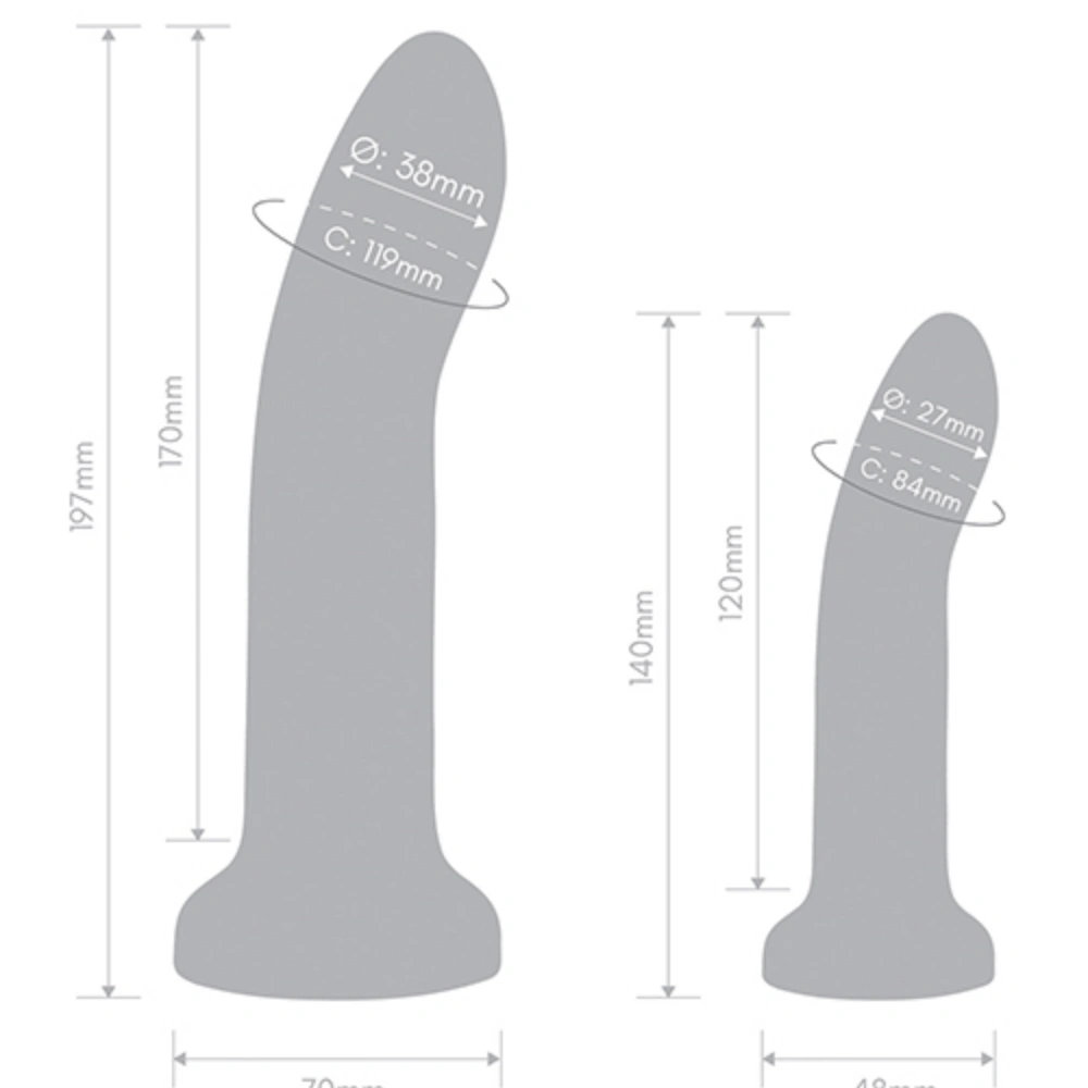 together 2 pcs silicone dildo harness set waterproof