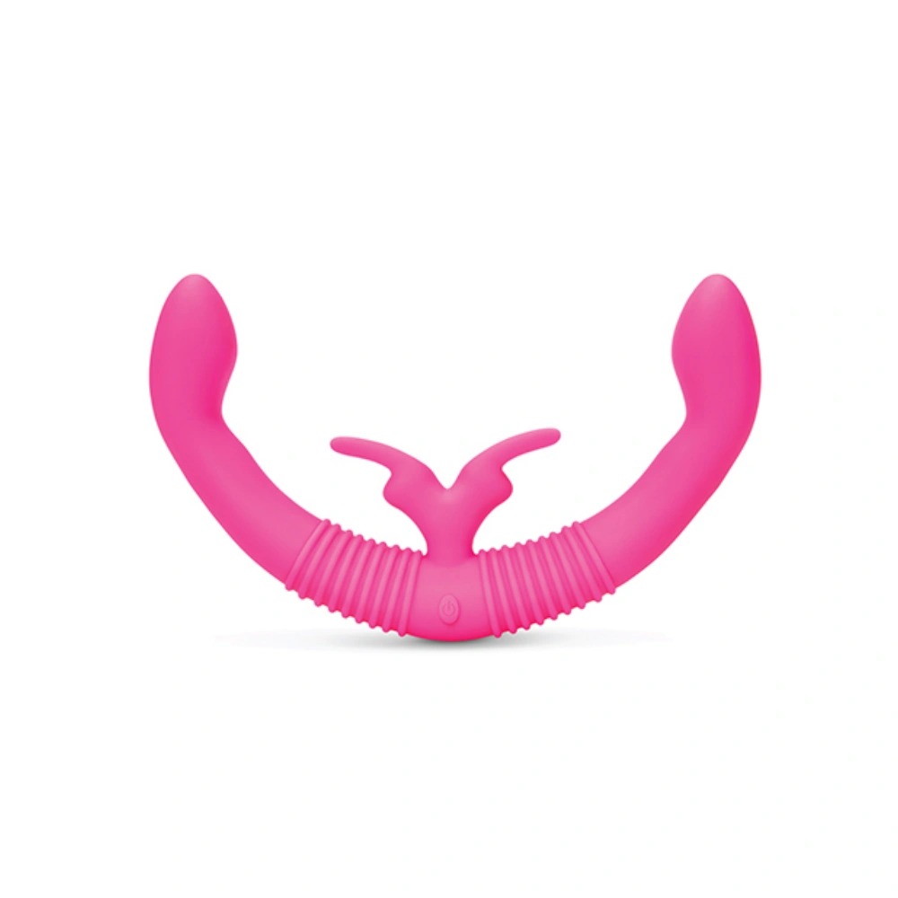 Together Female Intimacy Vibe Dual Ended G-Spot & Clit Vibrator Silicone Massager For Couples Play