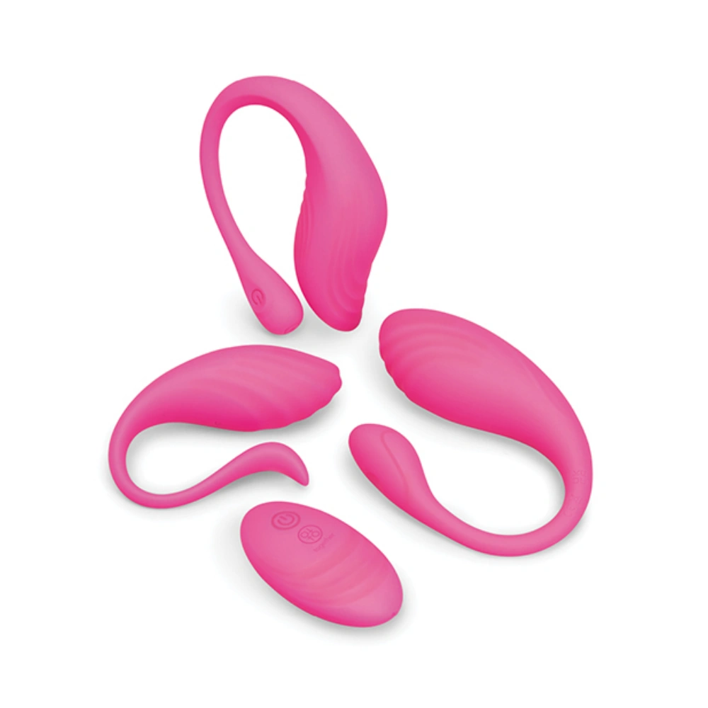 Together Menage A Trois Remote Control Orgy Egg Vibrator Set Silicone Clitoral Massager