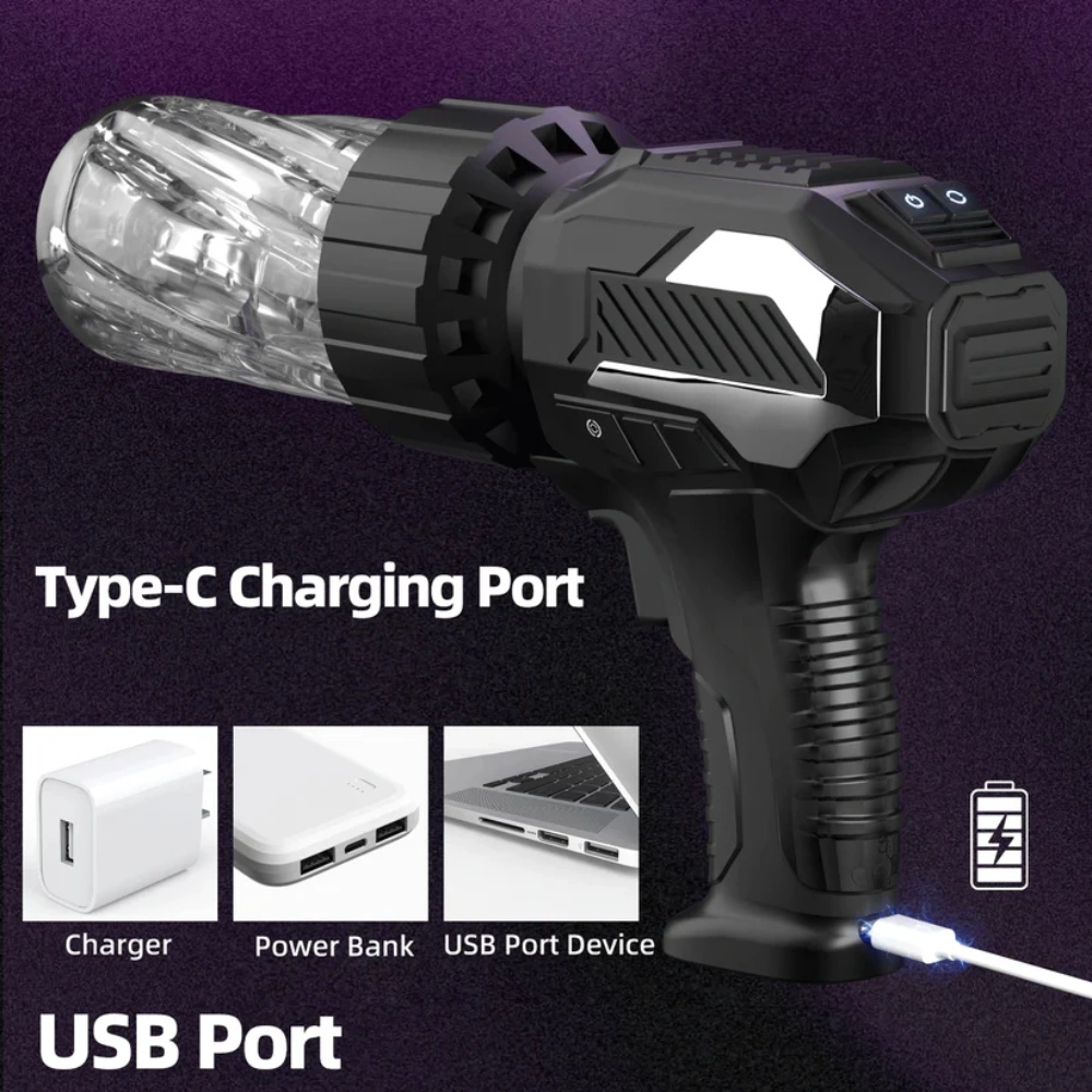 ergonomic gun design male stroker for solo use