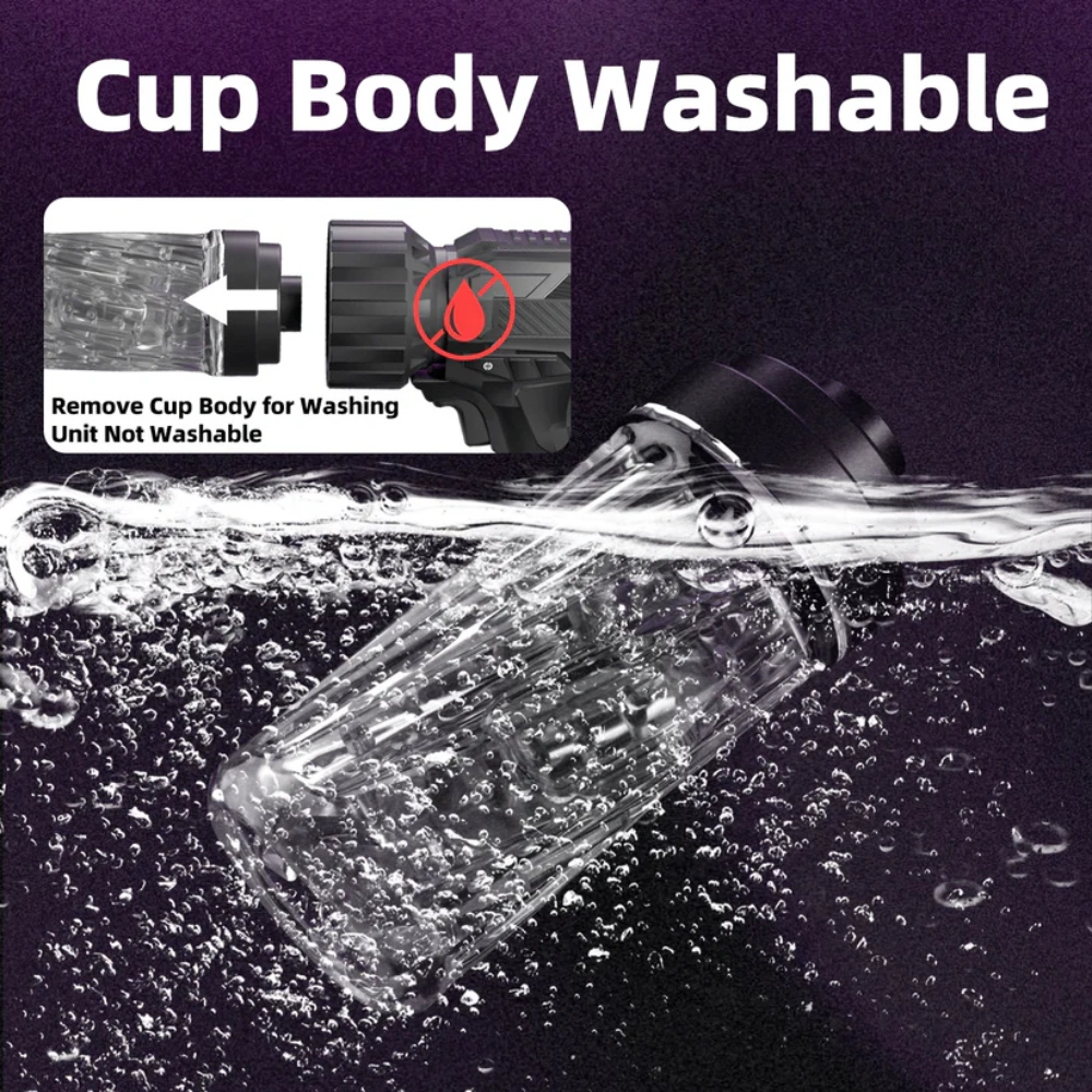usb rechargeable vibrating rotating male masturbator