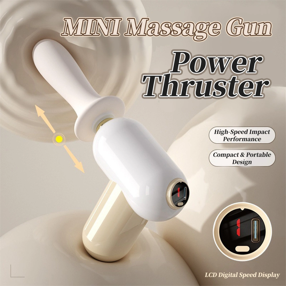 Venusfun Mini Thrusting Sex Machine Powerful Telescopic Vibrator AV Wand Massager w/ Multi Speeds