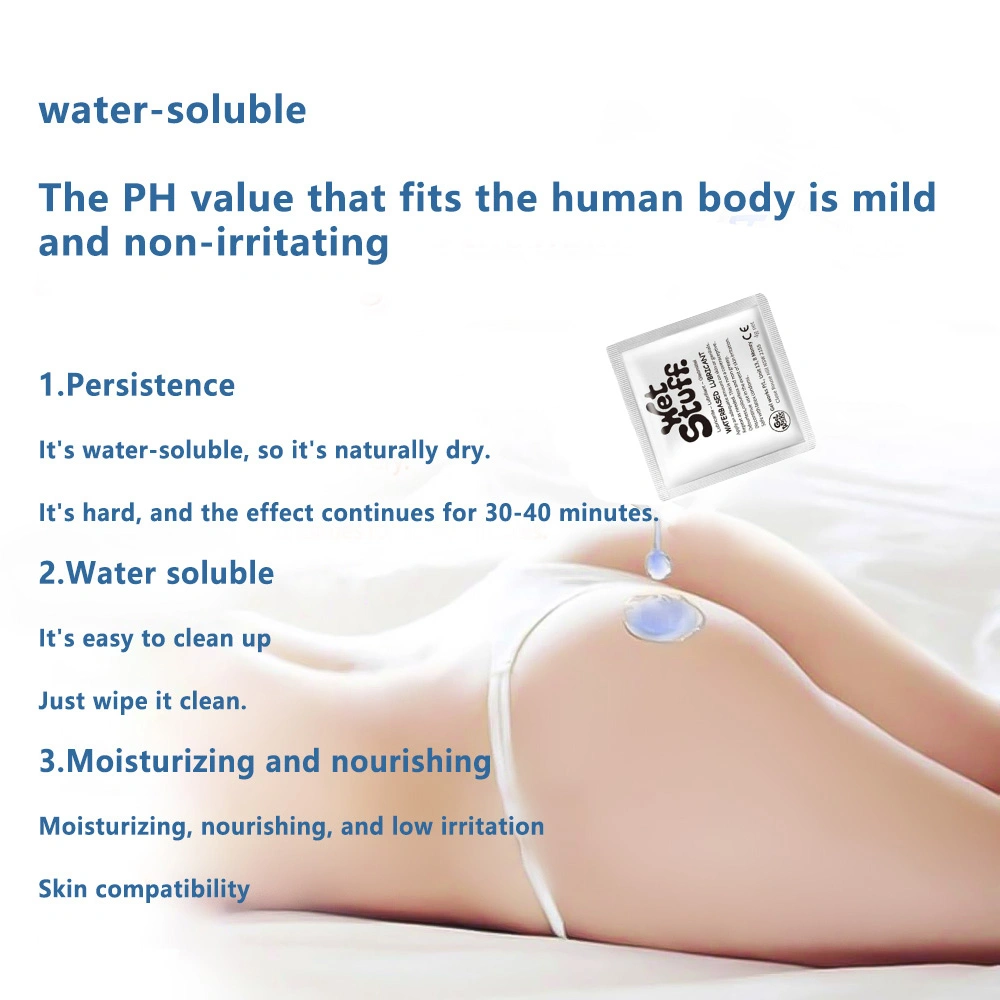 wet stuff water based lube travel sachets