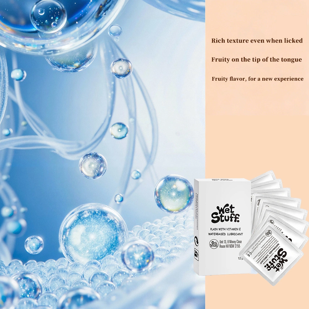 wet stuff water based lube travel sachets
