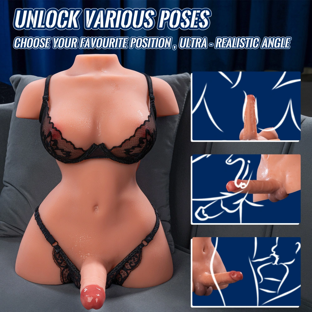 18lbs realistic torso male sex doll safe material