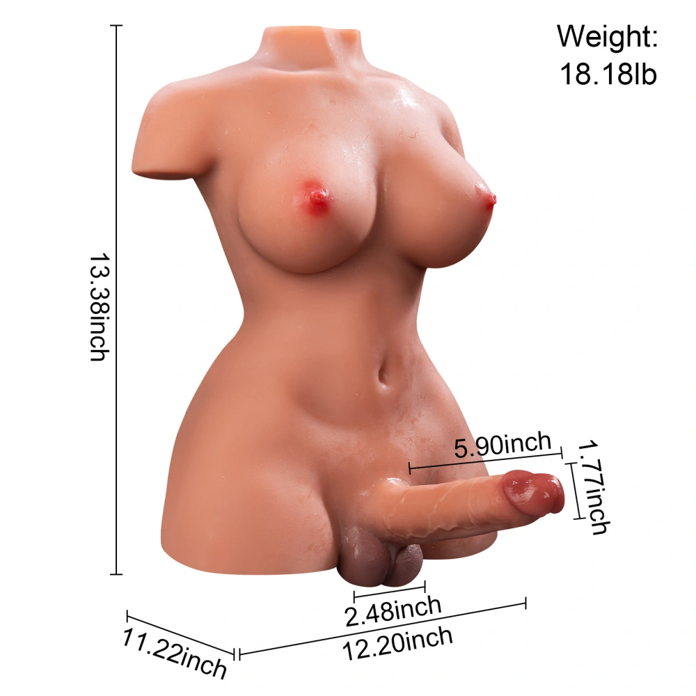 18lbs realistic torso male sex doll new experience