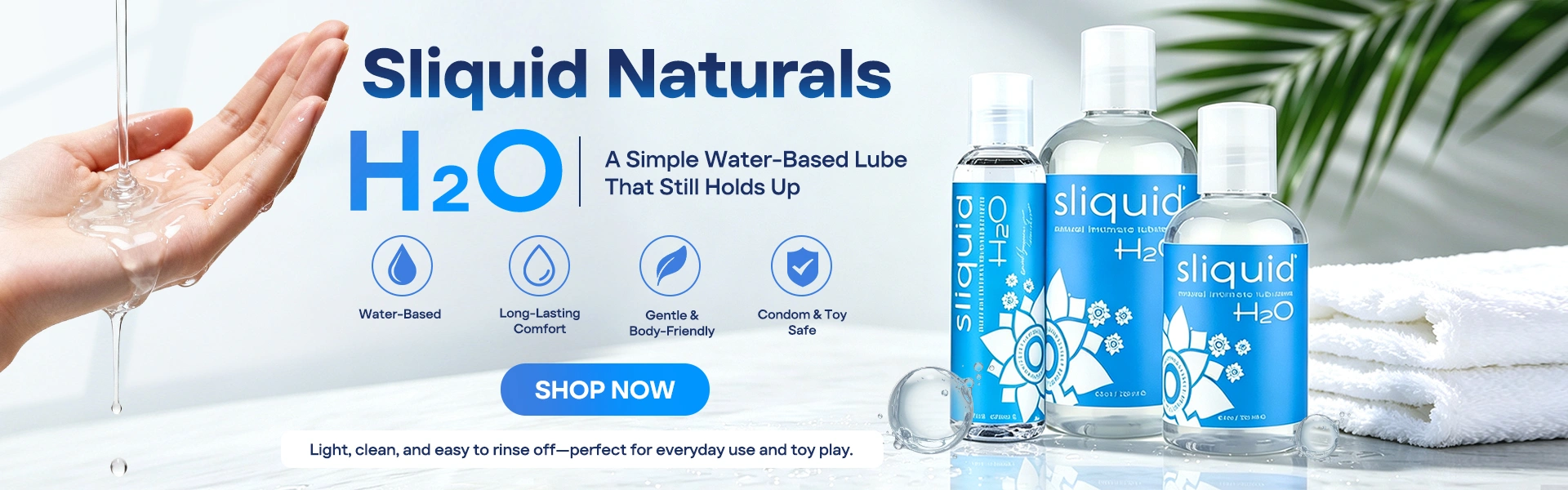 Sliquid Naturals H2O Original Water Based Lubricant
