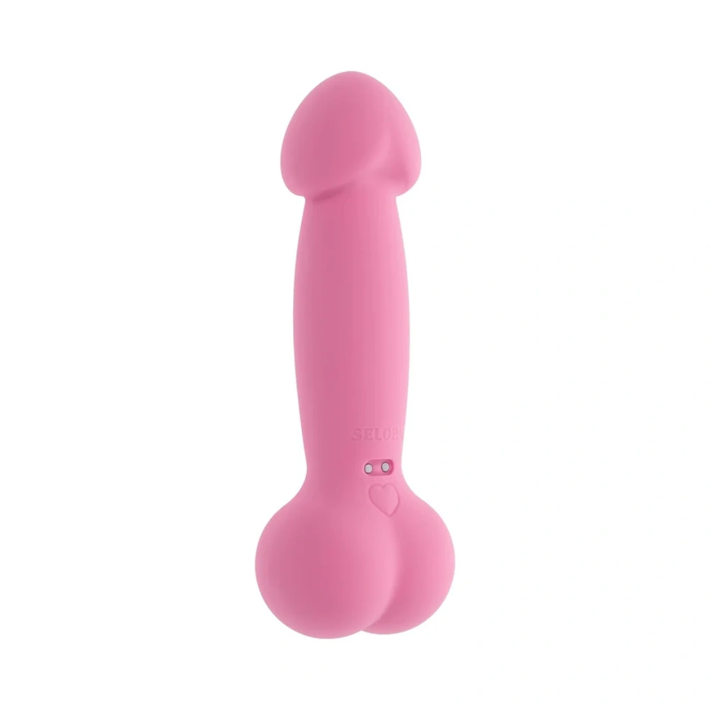 Selopa A Bit Nutty Floppy Phallic Mini Vibrator Cute Penis Shaped G-spot Vibrator w/ 10 Speeds