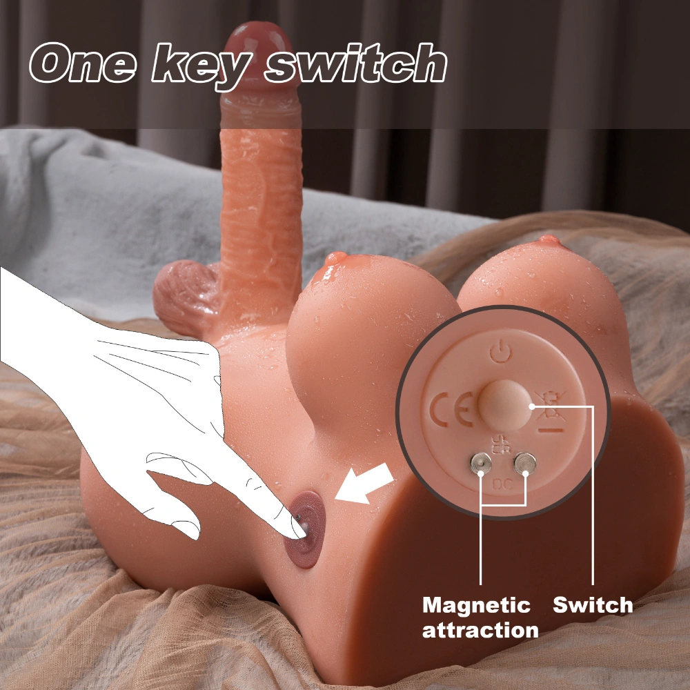 automatic thrusting shemale torso doll with dildo