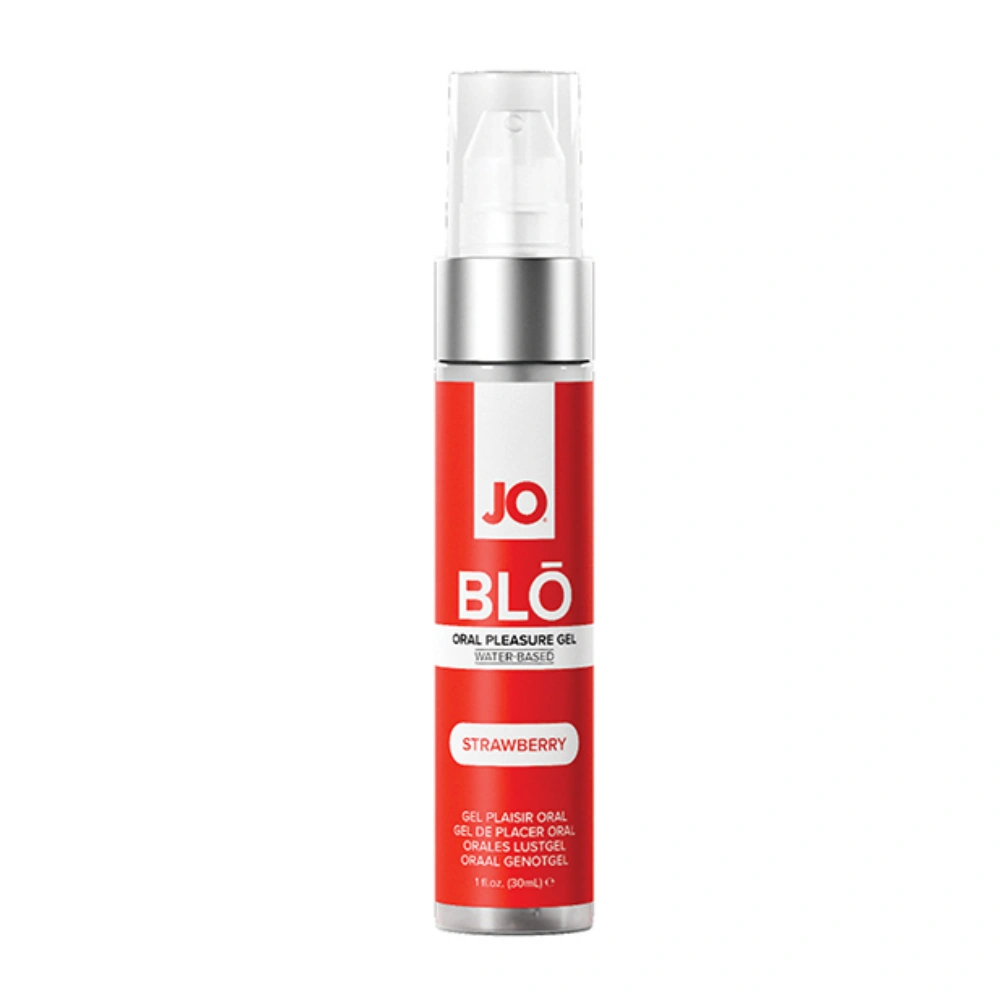 jo blo pleasure gel strawberry blowjob lubricant for couples