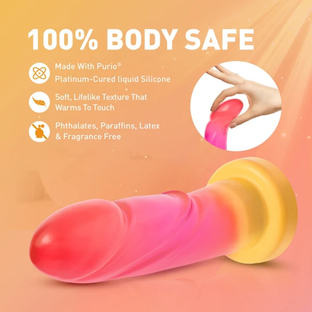 blush avant sunburst suction cup dildo for hands free play