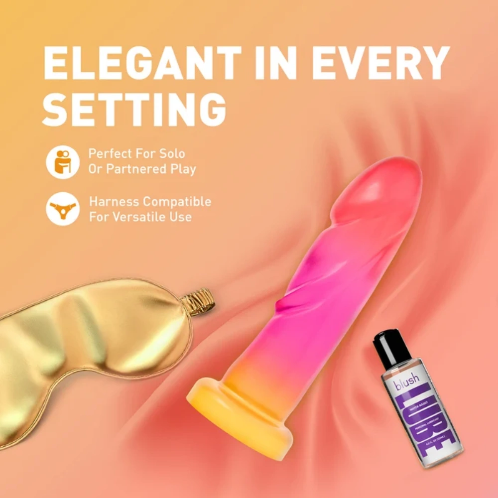 blush avant handcrafted artisan silicone dildo multi color design