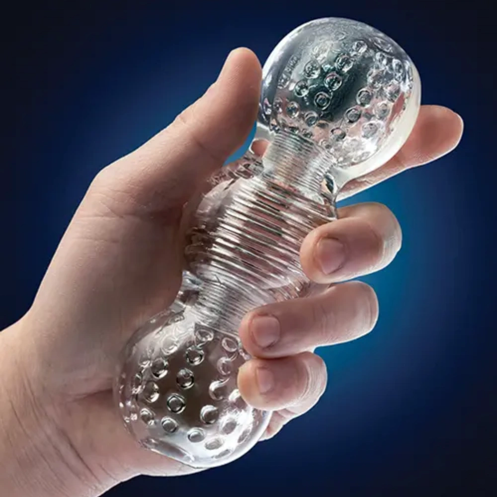 blush feelz clear squeezable masturbator stroker for men