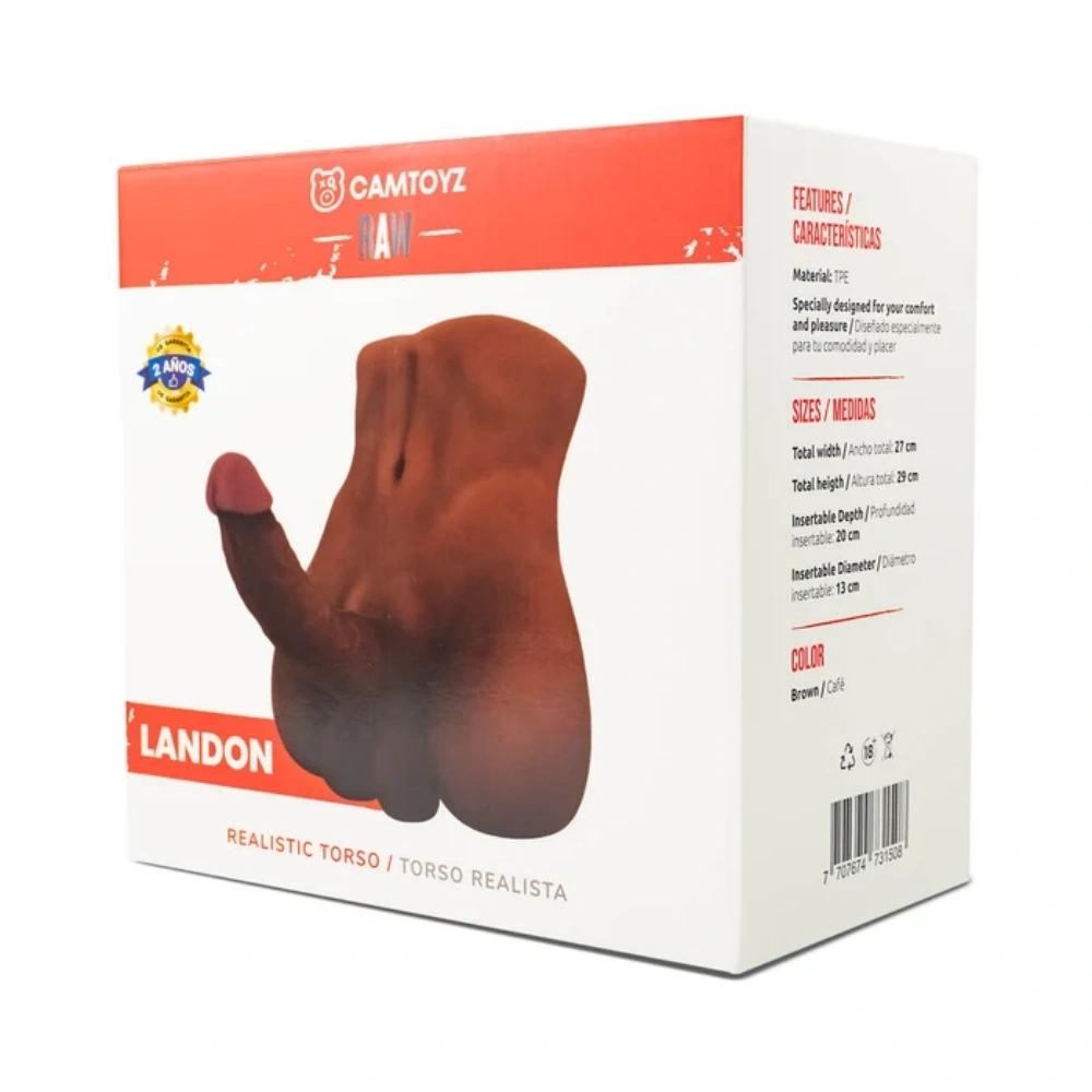 camtoyz landon posable dildo realistic torso design