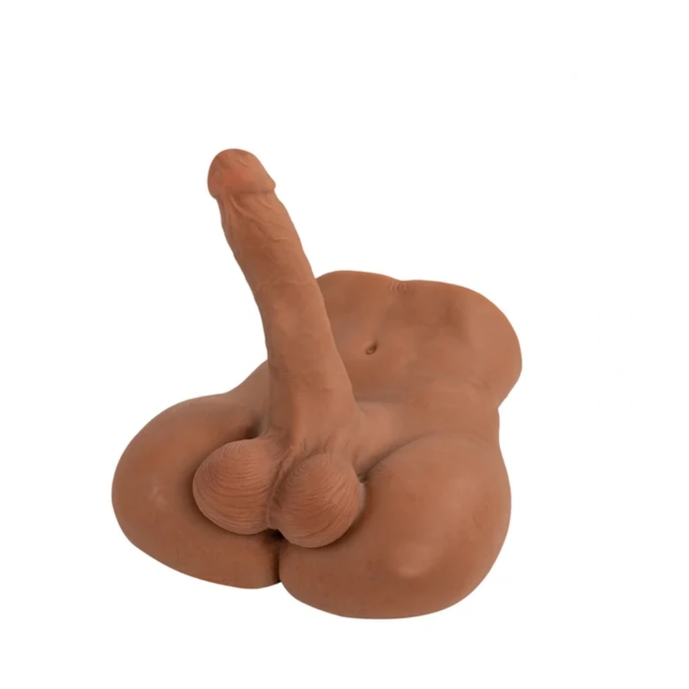 Camtoyz Raw Landon Realistic Male Torso Soft TPE Body Mold with Posable Dildo for Adults