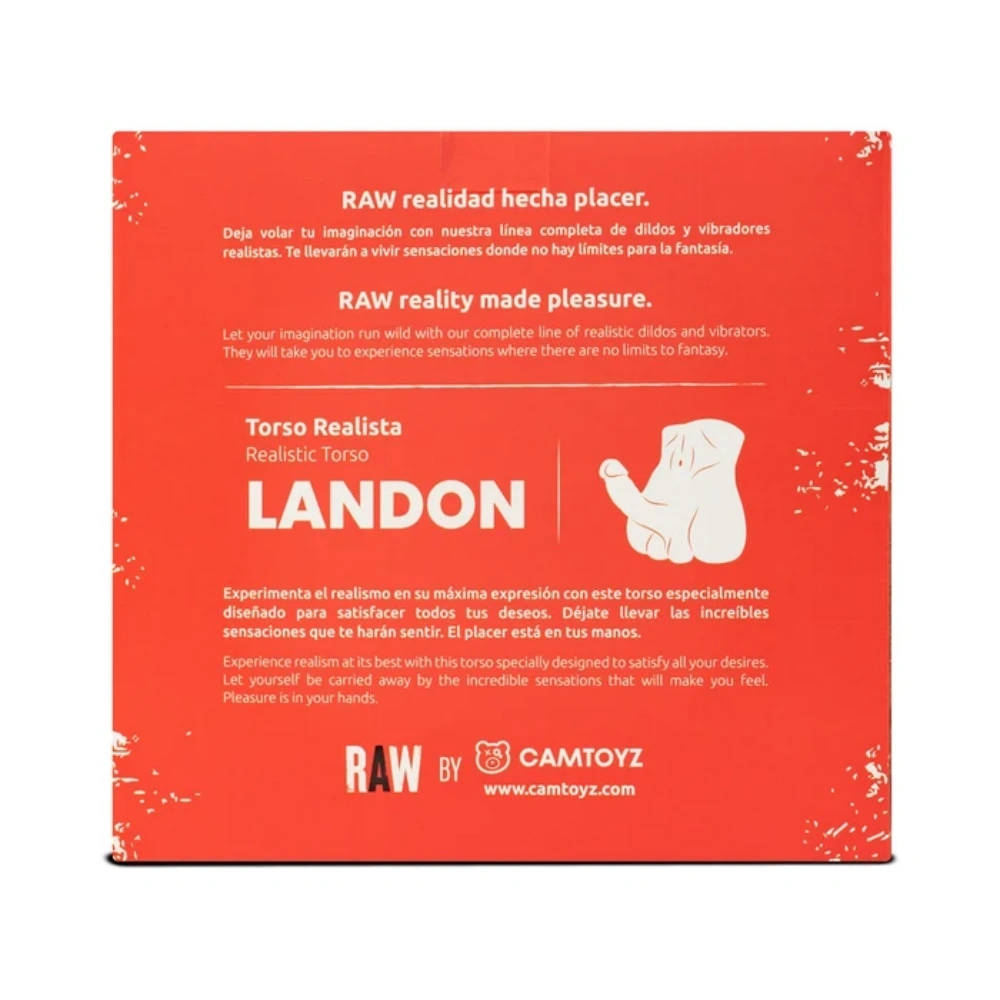 camtoyz raw landon waterproof tpe torso toy