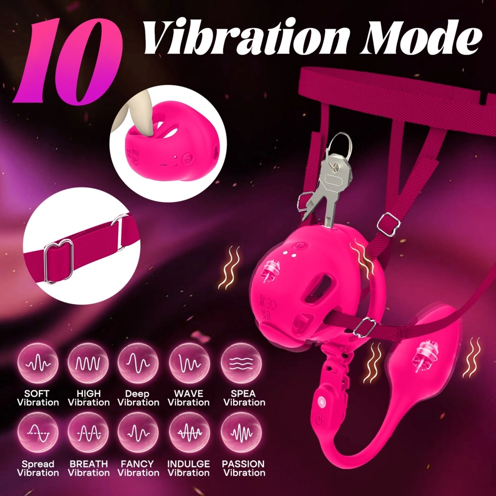 remote control penis lock chastity device set